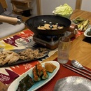 Grilled soy meat party