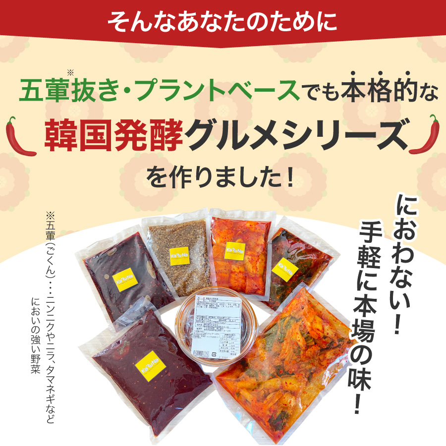 韓国発酵グルメシリーズできました