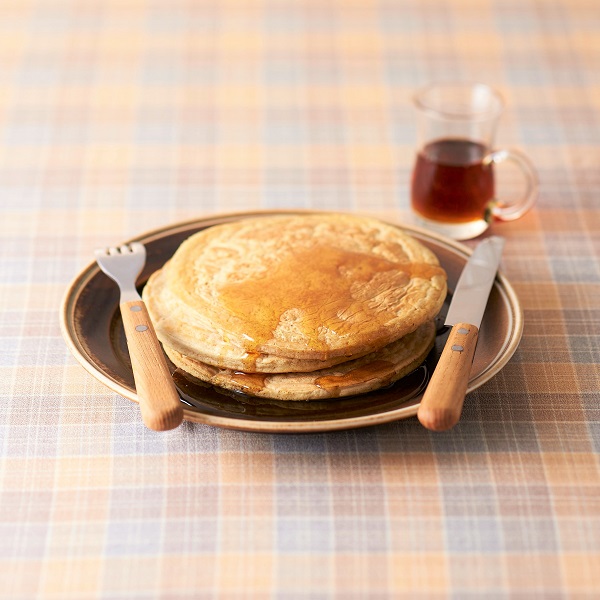 オーサワの全粒粉入りパンケーキミックス 調理例