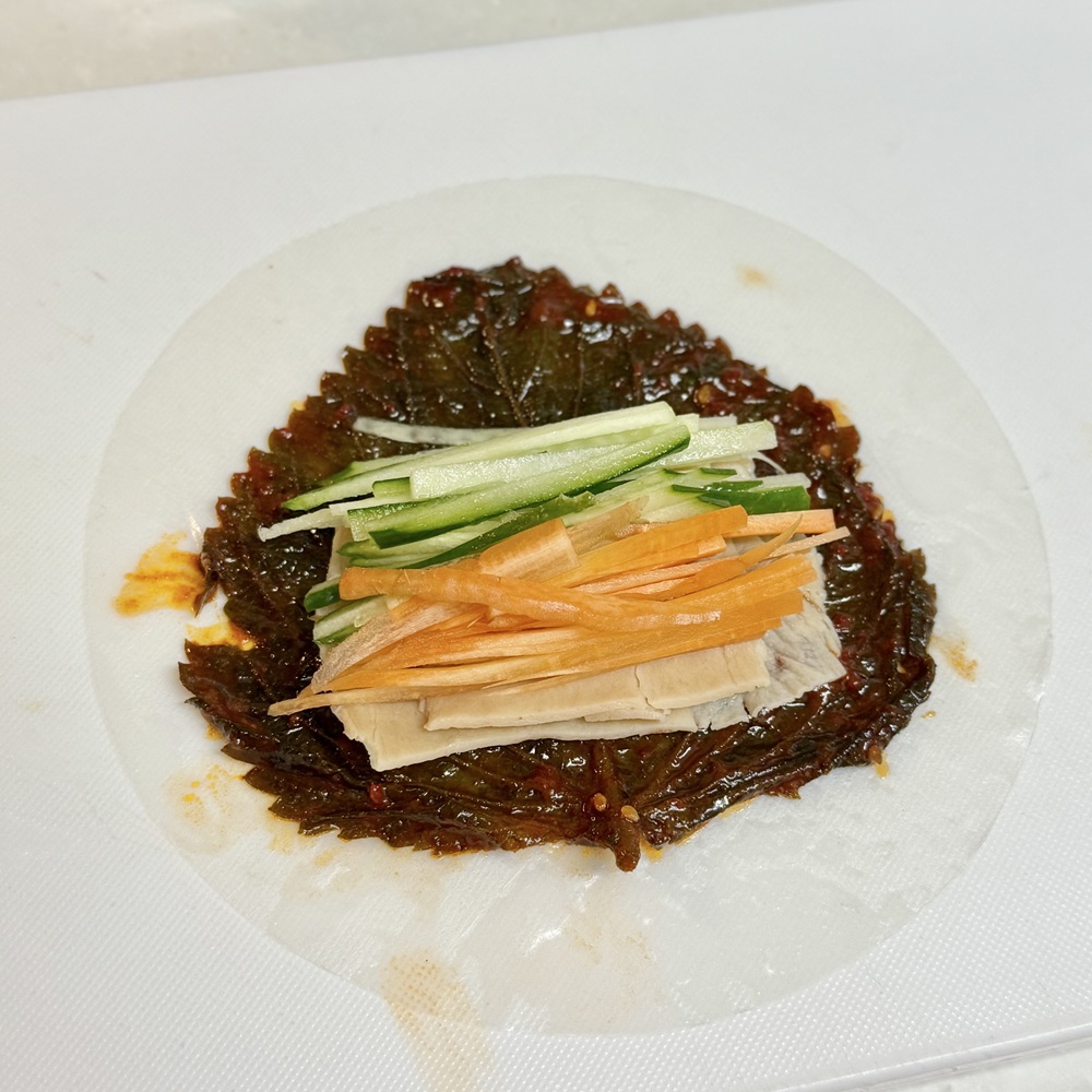 えごまの葉の生春巻き